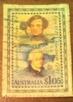 Sellos de Oceania - Australia -  Exploracion albany wa,eyre 1841 vancouver 1791