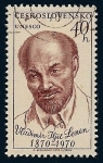 Stamps : Europe : Czechoslovakia :  Unesco - Lenin