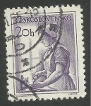 Stamps Czechoslovakia -  Infermera