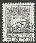 Stamps Czechoslovakia -  Ilustraciones de flores