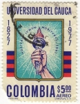 Sellos de America - Colombia -  UNIVERSIDAD DEL CAUCA  1827-1977