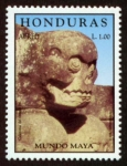 Stamps : America : Honduras :  HONDURAS - Sitio maya de Copán