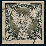 Stamps : Europe : Czechoslovakia :  Aguila - Póliza para documentos mercantiles 1934