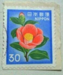 Stamps Japan -  Camelia flor