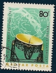 Stamps Hungary -  Radioscopio y mapa de la vía láctea