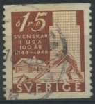 Stamps Sweden -  S400 - Cent. solución pioneros de Suecia en EE.UU.