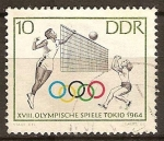 Stamps Germany -  XVIII.Juegos Olimpicos de Tokio 1964.-Voleibol