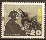 Stamps Germany -  10a.Ejército Nacional del pueblo 1956-1966 (DDR).