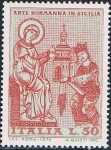 Stamps Italy -  ARTE NORMANDO EN SICILIA. MOSAICOS. Y&T Nº 1169