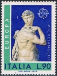 Sellos del Mundo : Europa : Italia : EUROPA 1974. ESCULTURAS. DAVID DE MIGUEL ANGEL. Y&T Nº 1172