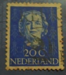 Sellos del Mundo : Europa : Holanda : Queen juliana type en face