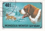 Sellos de Asia - Mongolia -  Perros