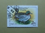 Stamps Hungary -  Patos. (Anas Crecca).