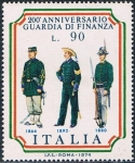 Stamps : Europe : Italy :  200º ANIV. DE LA GUARDIA DI FINANZA. Y&T Nº 1186