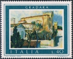 Sellos de Europa - Italia -  TURISMO. CUADROS DE VANGELI. GRADARA. Y&T Nº 1193