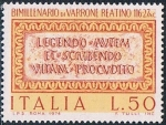 Stamps Italy -  BIMILENARIO DEL NACIMIENTO DE MARCUS TERENTIUS VARRO, VARRONE. Y&T Nº 1195