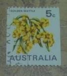 Sellos de Oceania - Australia -  Golden wattle flor