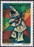 Stamps : Europe : Italy :  DIA DEL SELLO 1974. POLICHINELA Y&T Nº 1205