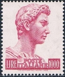 Stamps Italy -  SAN JORGE, FRAGMENTO DE LA ESTATUA DE DONATELLO. Y&T Nº 1210
