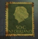 Stamps Netherlands -  Queen juliana type profile