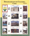 Stamps Colombia -  Departamentos de Colombia, Caldas