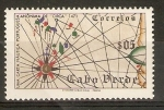 Stamps Africa - Cape Verde -  MAPA  DE  ISLAS  CABO  VERDE