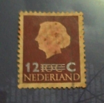 Stamps Netherlands -  Queen juliana overprint