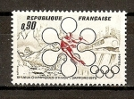 Stamps France -  JJ OO de Sapporo. (Japon)