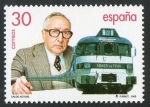 Sellos de Europa - Espa�a -  3347- Tren Talgo. Centenario del nacimiento de Alejandro Goicoechea, su inventor. Talgo actual y ret
