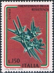 Stamps Italy -  30º ANIV. DE LA RESISTENCIA. MONUMENTO EN CUNEO. Y&T Nº 1221
