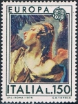 Sellos de Europa - Italia -  EUROPA 1975. APARICIÓN DEL ANGEL A AGAR E ISMAEL, POR G. TIÉPOLO. Y&T Nº 1223
