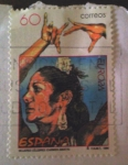Stamps Spain -  Mujeres celebres amaya carmen