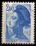 Stamps : Europe : France :  Libertad de Delacroix
