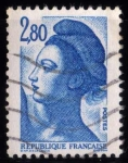 Stamps : Europe : France :  Libertad de Delacroix