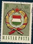 Sellos del Mundo : Europa : Hungr�a : Escudo de armas de Hungria 1958