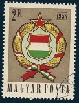 Stamps Hungary -  Escudo de armas de Hungria 1958