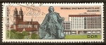 Sellos del Mundo : Europa : Alemania :  Exposición Nacional del sello en Magdeburg (DDR).