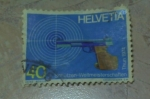 Stamps : Europe : Switzerland :  Wc shooting