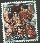 Stamps Spain -  Navidad 1967