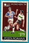 Sellos de Europa - Rumania -  Copa Mundial de Fútbol 1974 - Alemania