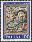 Stamps Italy -  NAVIDAD 1975. PANEL DE ALATRI. Y&T Nº 1247
