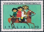 Stamps Italy -  DIA DEL SELLO 1975. DIBUJOS INFANTILES. Y&T Nº 1249