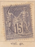 Stamps Europe - France -  Republica Francesa Ed 1876