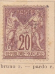 Stamps Europe - France -  Republica Francesa Ed 1876