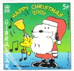 Stamps Gibraltar -  Happy Christmas