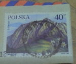 Stamps : Europe : Poland :  Giewont mountain scenes