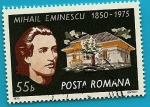Stamps Romania -  Mihail Eminescu - poeta  125 aniversario 