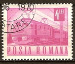 Stamps : Europe : Romania :  Transportes y telecomunicaciones-Tren eléctrico.
