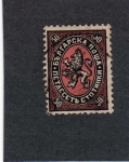 Sellos de Europa - Bulgaria -  sello antiguo de bulgaria