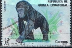 Stamps Equatorial Guinea -  Scott  59 Gorila